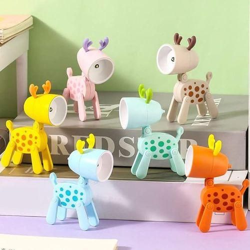 Kids Deer LED Night Light  Cute Bedside Lamp for Holiday Bedroom Decor