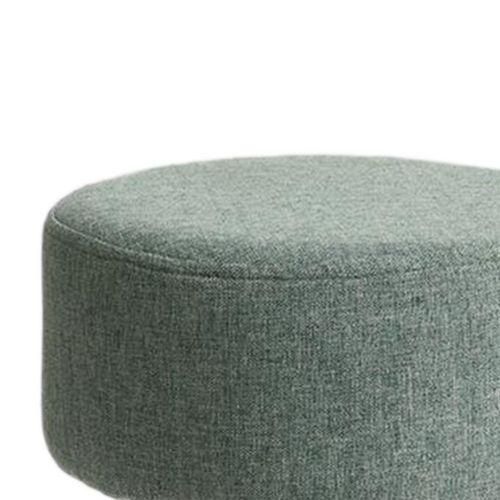 Green Dark Stretch Dia. 28cm Round Footstool Cover