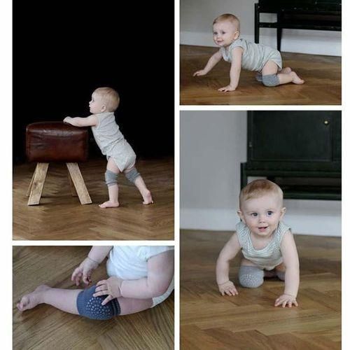 Korean Version Of Infant Socks, Children'S Knee Pads, Leggings, Plastic Bottom, Thickening, NonSlip Socks, Gray