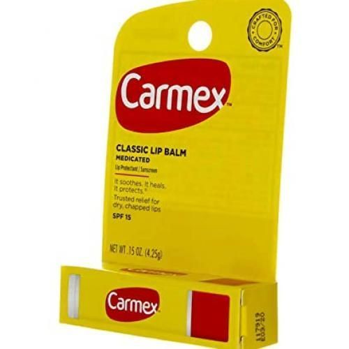 Carmex Classic Lip Balm Medicated SPF 15, (4.25g)