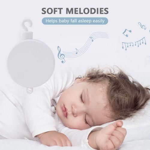 Musical Baby Crib Mobile with Hanging Rotating Toys Infant