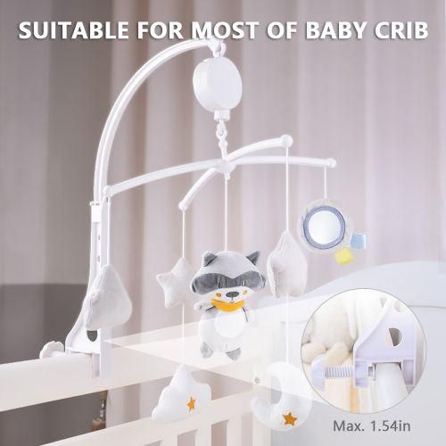 Musical Baby Crib Mobile with Hanging Rotating Toys Infant