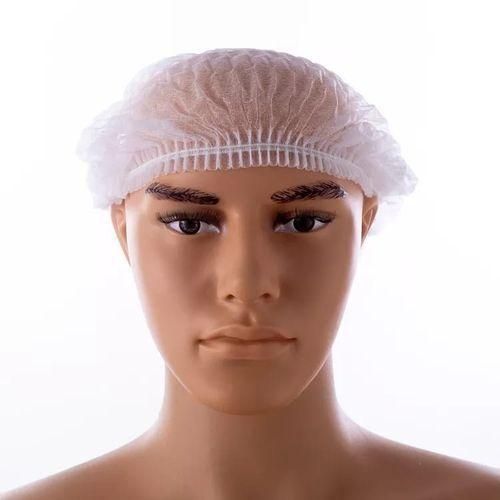 100Pcs Disposable Hairnet Hair Net Anti Dust Net Non-Woven Head-White