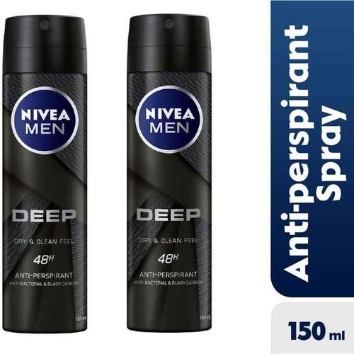 NIVEA Deo Spray Deep Men 150ml 2PACK
