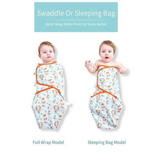 Insular Baby Swaddle Wrap Blanket 2 Pack Soft CottonS