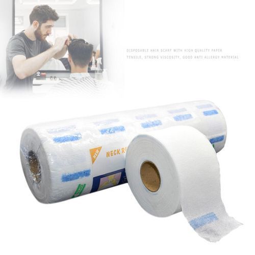 Neck Roll Paper Pro Haircut Collar Beauty Salon Hairstyling- White