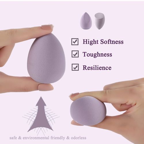 4pcs/box Makeup Sponge Beauty Air Powder Cosmetic Sponge Beauty-Multicolor