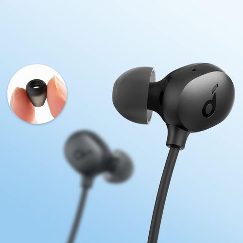 Soundcore Life U2 Bluetooth Neckband Headphones with 24 H Playtime, 10 mm Drivers, Crystal-Clear Calls with CVC 8.0, USB-C Fast Charging, Foldable & Lightweight Build, IPX7 Waterproof