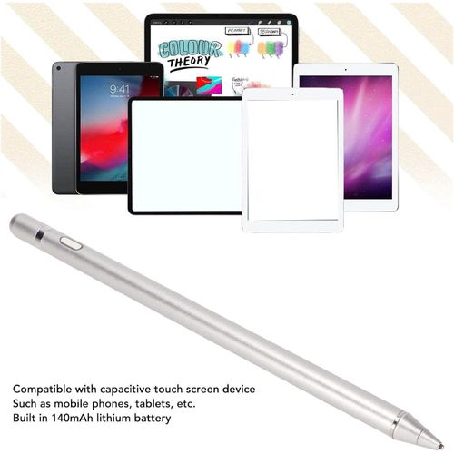 Capacitive Stylus, Touch Screen Pen Comfortable 5V 0.2A Input Easy to Operate Copper Tip for Smartphones- Multicolor