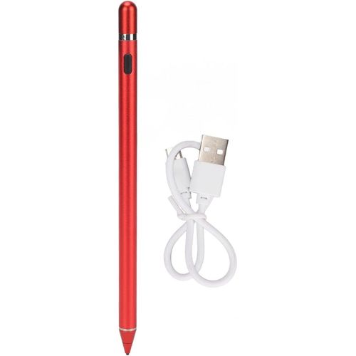 Capacitive Stylus, Touch Screen Pen Comfortable 5V 0.2A Input Easy to Operate Copper Tip for Smartphones- Multicolor