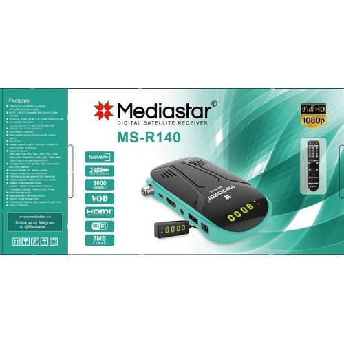 MS-R140 Forever Tv Digital Satellite Receiver HD- Multicolor