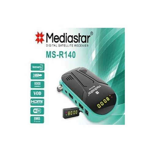MS-R140 Forever Tv Digital Satellite Receiver HD- Multicolor