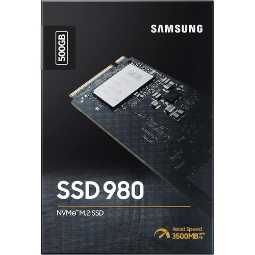 980 SSD 500GB PCle 3.0x4, NVMe M.2 2280, Internal Solid State Drive, Storage for PC, Laptops, Gaming and More, HMB Technology, Intelligent Turbowrite, Speeds up-to 3,500MB/s, MZ-V8V500B/AM Visit the Electronics Store -Black