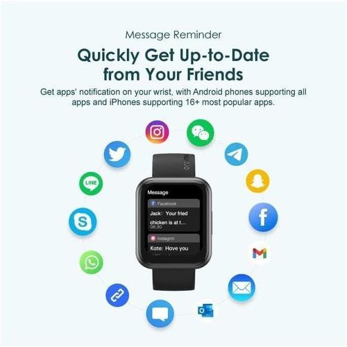 Dark Chrome Watch 2 Pro OSW-32 BT Call Quickly Reply Health Monitor Smart Watch Black, USB