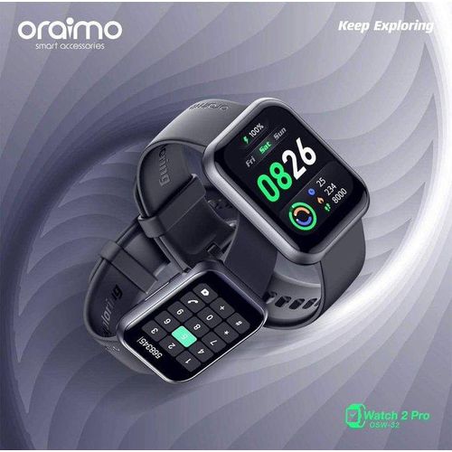 Dark Chrome Watch 2 Pro OSW-32 BT Call Quickly Reply Health Monitor Smart Watch Black, USB