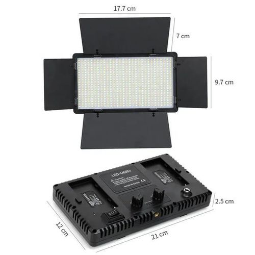 Professional Photo & Video Led Pro Light Kit Varicolor 800-Bulb LED Mountable Video Light With Remote Control Power Adapter For Tiktok Film Videography And Photography Shooting- Multicolor