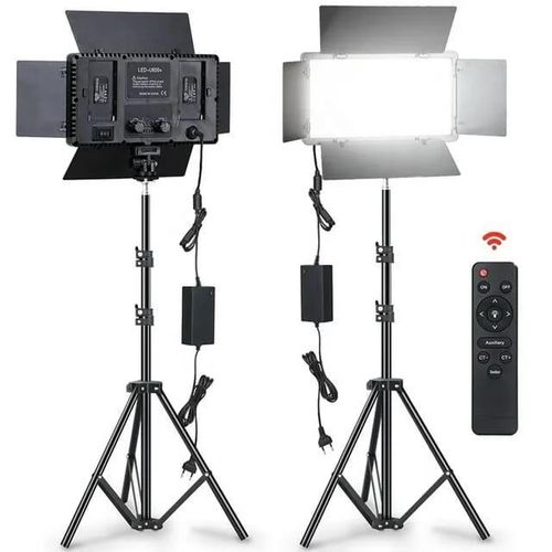 Professional Photo & Video Led Pro Light Kit Varicolor 800-Bulb LED Mountable Video Light With Remote Control Power Adapter For Tiktok Film Videography And Photography Shooting- Multicolor