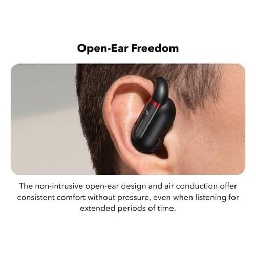 Soundcore V30i Open-Ear Headphones with P20i Noise Cancelling Earbuds, Ultra-Comfort, Lightweight Design, Snug Fit, Ergonomic Ear Hooks, Robust Bass, 36H Playtime, App Control, Clear Calls -Black
