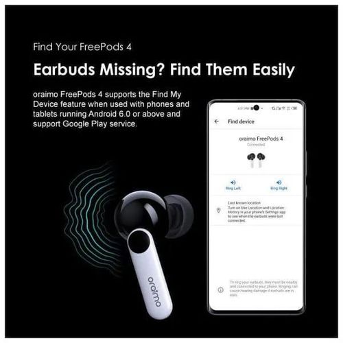 FreePods 4 Active Noise Cancellation True Wireless Earbuds- Multicolor
