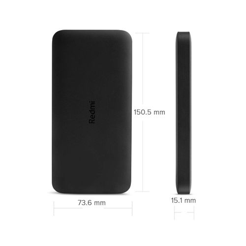 Lithiumpolymer 10000 Mah Fast Charging Slim Power Bank (Black, 10W Fast Charging, Dual Ports