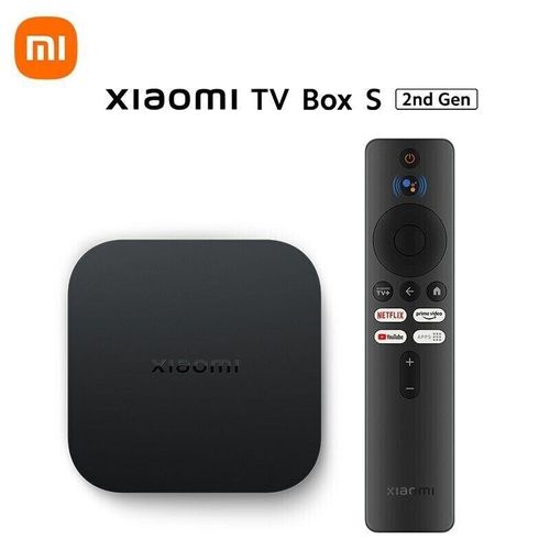 Mi Box S (2nd Gen) 2GB/8GB Google TV 5G WIFI HDR10+ 4k Streamer Android TV Box With Google Assistant Remote Streaming Media Player- Black