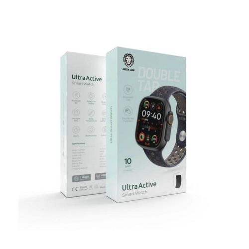 Ultra Active Smart Watch (Midnight Sky Nike Sport+ Nylon) with 10 days standby, Bluetooth 5.0 and Double Tap Function- Multicolor