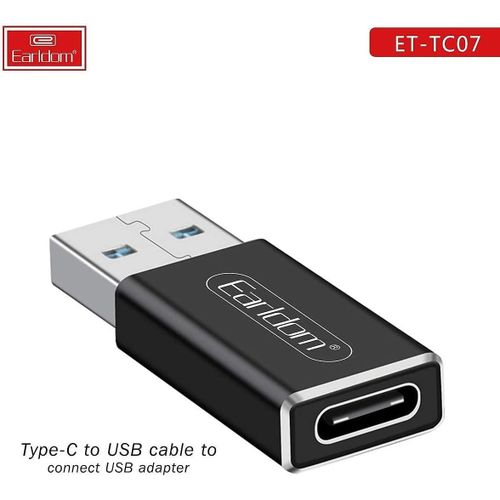 Type-c USB 3.1 To USB- C OTG Cable Adapter  ET-TC07 Data Fast Charging Converter Connector -Black