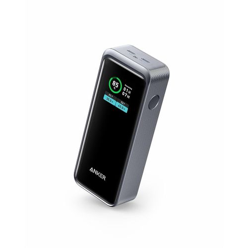 Prime Power Bank, Powercore Ganprime 12,000 mAh 2-Port Portable Fast Charger with 130W Output, Smart Digital Display, Compatible with iPhone 15/14/13 Series, MacBook, Dell