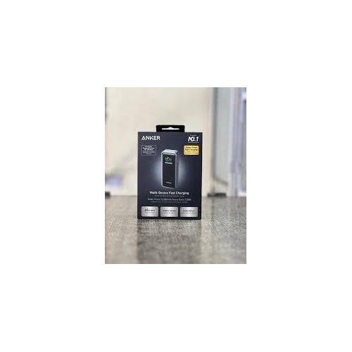 Prime Power Bank, Powercore Ganprime 12,000 mAh 2-Port Portable Fast Charger with 130W Output, Smart Digital Display, Compatible with iPhone 15/14/13 Series, MacBook, Dell