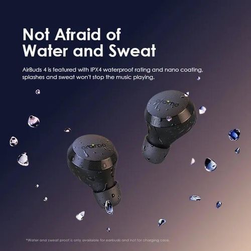 OTW-340 AirBuds 4 ENC True Wireless Earbuds- Black