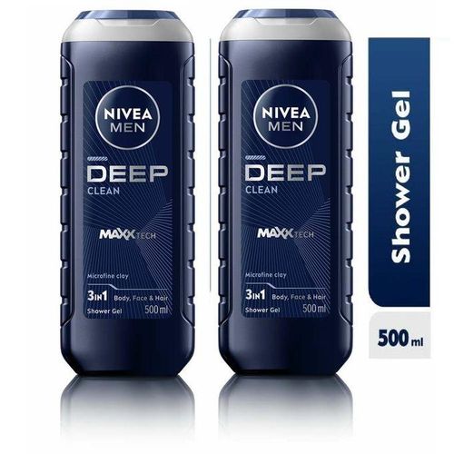 NIVEA Men Deep 250ml Shower Gel - 2Pack