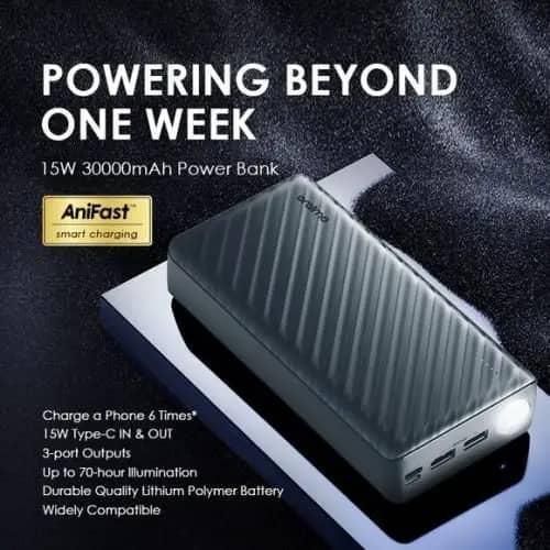 PowerBox 300 Lite 30000mAh 15W Power Bank- Blank