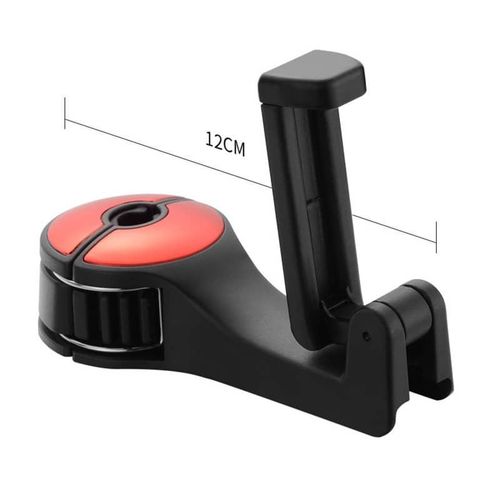 2 in 1 Car Headrest Hidden Hook,2023 New 2 in 1 Car Seat Hooks with Phone Holder,Universal 360°Rotation Headrest Hooks Purse Holder for Car, Bag, Groceries (2PCS)