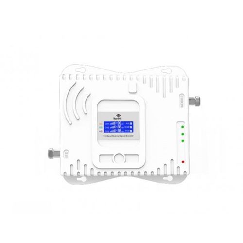 Mobile Cell Phone Amplifier Triband Booster Pro CSB1 Triple Band 2G/3G/4G GSM Signal Booster+ Site Installation Repeater ALC Antenna Kit -White