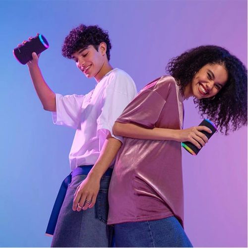 Soundcore Flare 2 Bluetooth Speaker with 360° Sound, PartyCast Technology, Adjustable EQ, 12 Hour Playtime, IPX7 Waterproof Wireless Speaker for Outdoor, Beach, Backyard Party