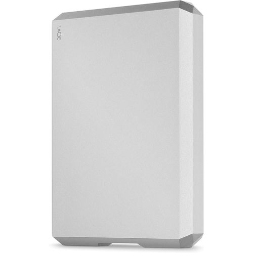 Mobile Drive, 4TB, External Hard Drive, Moon Silver, USB-C, 2 year Rescue Services (STHG4000400)- Silver