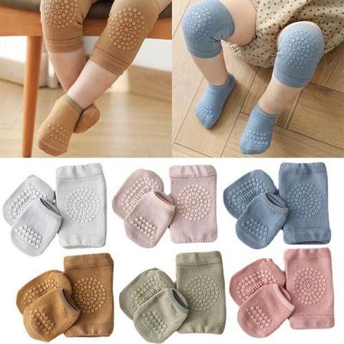 Baby Crawling AntiSlip Knee Pad and Socks Set Unisex Toddler Learn to Walk Accessory NO