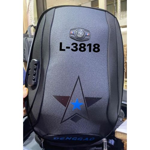 18 Inch Anti Theft Travel Laptop Student Bookbag Backpack Bag- Black.