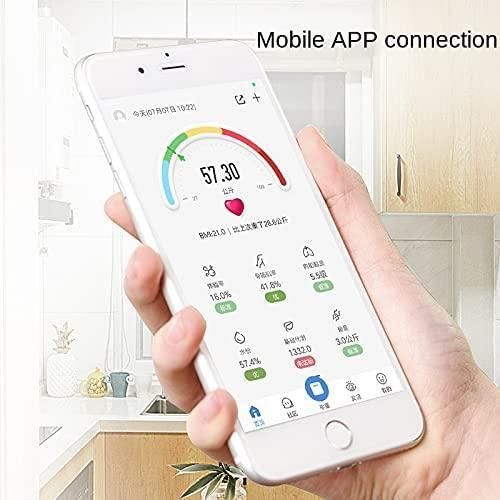 Smart Digital Weighing Scale With Bluetooth and WiFi, USB, Body Fat, BMI -Multicolor.