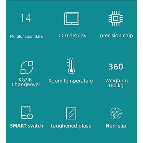 Smart Digital Weighing Scale With Bluetooth and WiFi, USB, Body Fat, BMI -Multicolor.