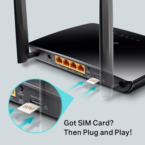 TL-MR6400 300 Mbps Wi-fi Wireless N 4G LTE Router- Black