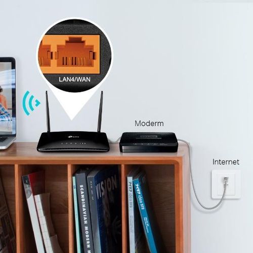 TL-MR6400 300 Mbps Wi-fi Wireless N 4G LTE Router- Black
