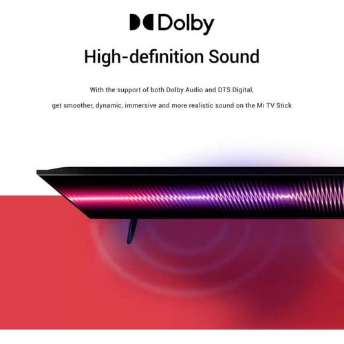 Mi TV Official US Version 1GB RAM +8GB ROM, Portable Streaming Media Player HD Playback 1080P HDR Netflix Quad Core 64 Bit Android TV 9.0, Bluetooth Remote with Google Assistant -Black