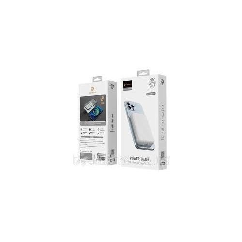 Powerbank PW020D 10000mAh Wireless Fast Charging PD 20W + 15W Magsafe Real Capacity Power Bank Original -  White
