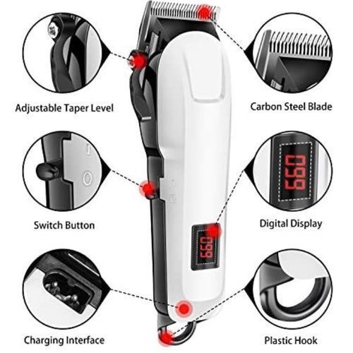 Sokany Electric Rechargeable Hair Shaving Machine-White
