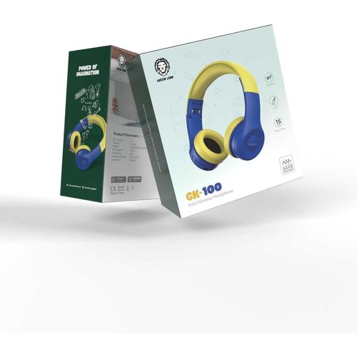 Gk-100  Kids Wireless HeadPhone  Bluetooth Gaming Foldable Wireless  Earphone for Children Compatible Smartphone Laptop PC For nline Distant Learning