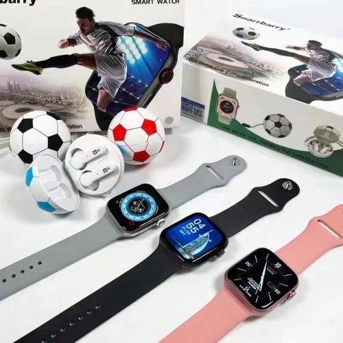 Smartbarry WB-10 Smart Watch With Football Commemoration Design Game Wireless With TWS Earphone -Multicolor