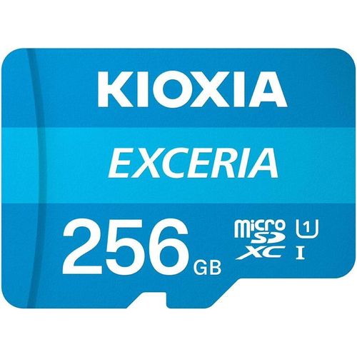 Exceria SD MicroSD Memory Card 256GB 100MB/s Full HD Recording UHS Speed Class 1 -Multicolor