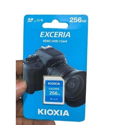 Exceria SD MicroSD Memory Card 256GB 100MB/s Full HD Recording UHS Speed Class 1 -Multicolor