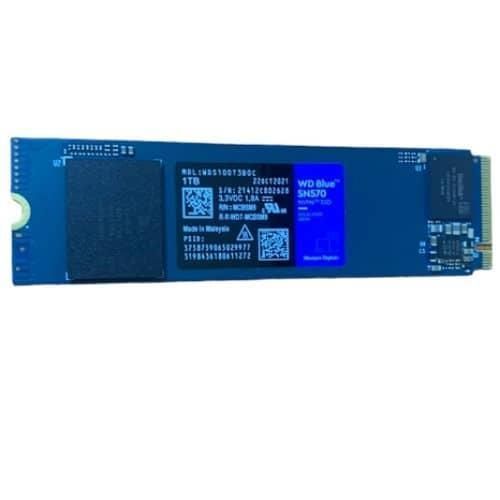 1TB WD Blue SN570 NVMe Internal Solid State Drive SSD - Gen3 x4 PCIe 8Gb/s, M.2 2280, Up to 3,500 MB/s - WDS100T3B0C -Multicolor